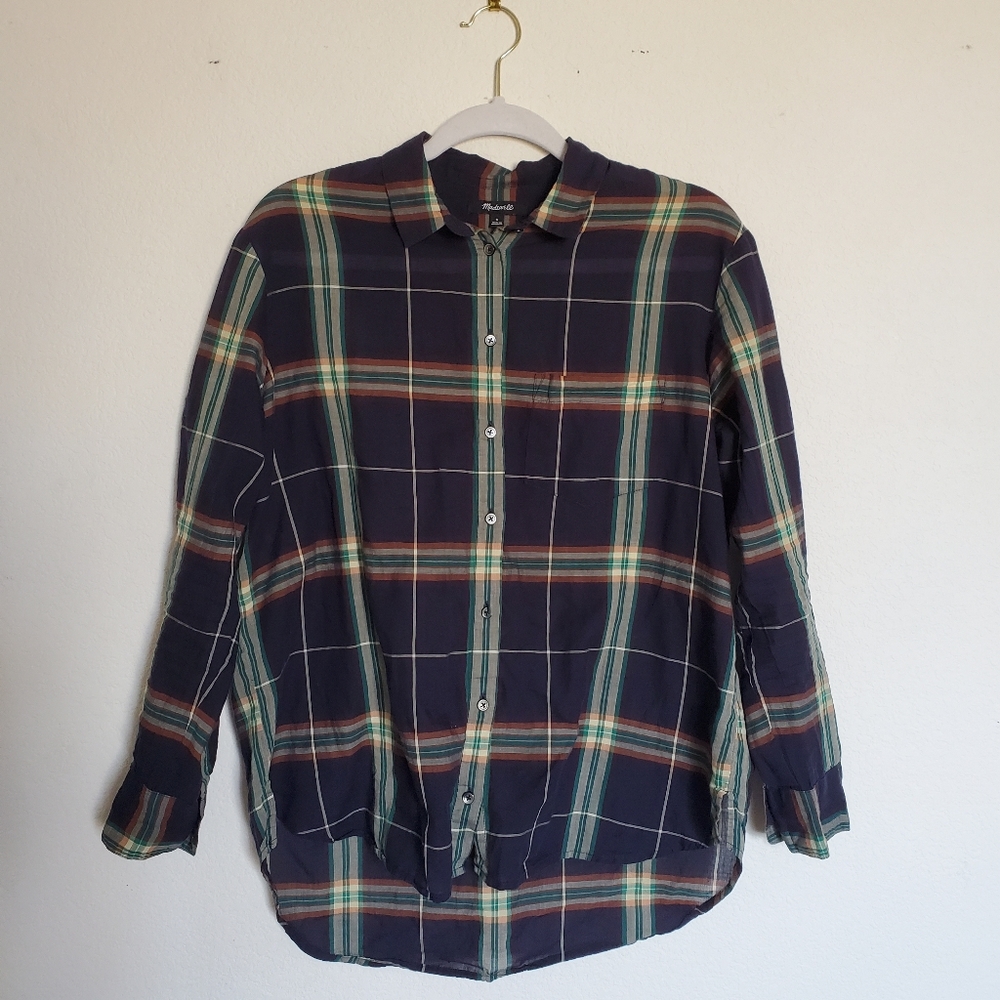 Madewell plaid button down